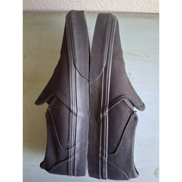 Men's Unisex EUC Vans Slip-On Sneakers Black sz.8 - Picture 6 of 11